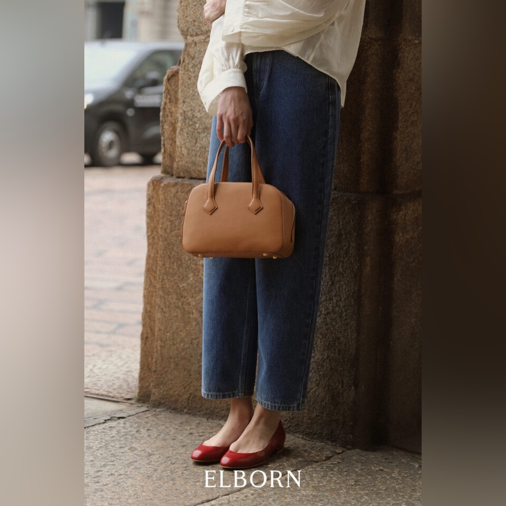 BRAND NEW With Tags ELBORN Fatima Ball Denim Pants Blue Jeans Baggy Korea Brand